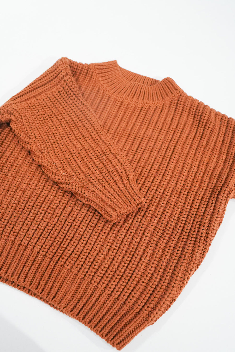 Blythe and Bodhi Chunky Knit Jumper - Rust