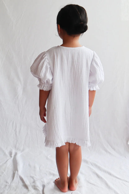 Wovenwear - Cotton Frayed Bubble Dress